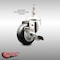 Service Caster 3 Inch 316SS Black Polyurethane Swivel 1/2 Inch Threaded Stem Caster with Brake SS316TS20S314-PPUB-BLK-TLB-121315 - alternate 5